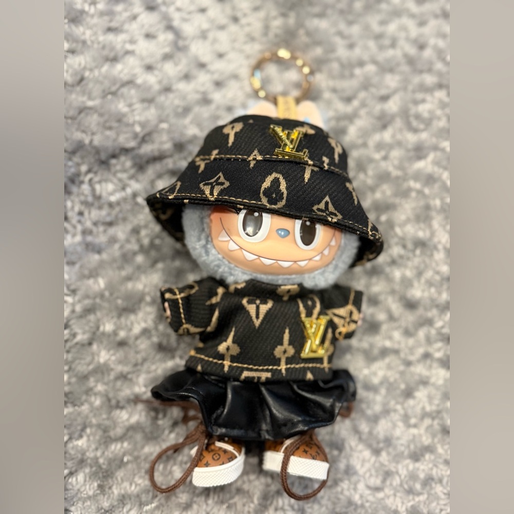 Pop Mart La Bubu + Louis Vuitton Brown Monogram clothing + shoes